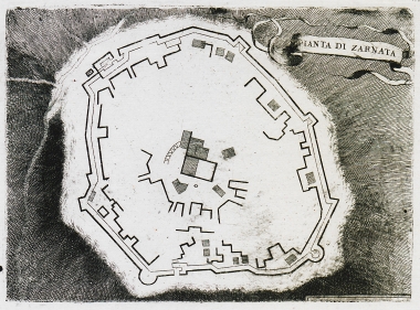 Κάτοψη του κάστρου της Ζαρνάτας.