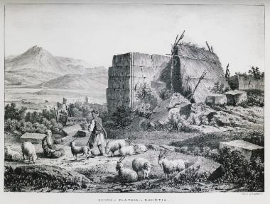 Αρχαία ερείπια στις Πλαταιές.