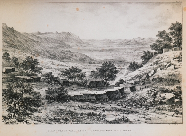 Αρχαία ερείπια στην πεδιάδα της Ηράκλειας Τραχίνας στη Φθιώτιδα.