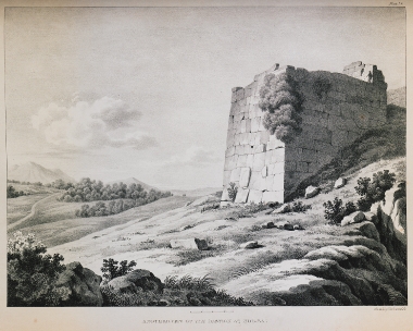 Προμαχώνας στον οχυρωματικό περίβολο της αρχαίας πόλης Νόρμπα στην Ιταλία.