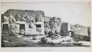 Τα τείχη της ακρόπολης του Αλάτρι στην Ιταλία.