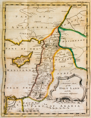 Χάρτης των Αγίων Τόπων.