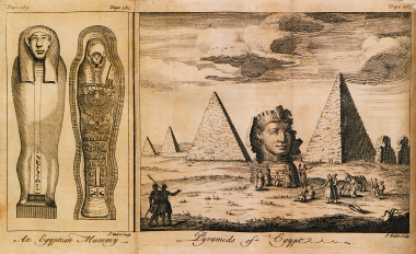 Αιγυπτιακή μούμια. Οι πυραμίδες της Γκίζας και η Σφίγγα.