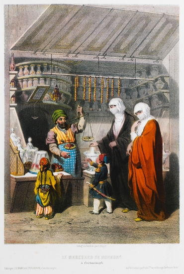 Πωλητής ζαχαρωτών στην Κωνσταντινούπολη.