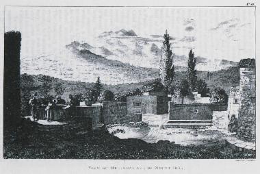 Το χωριό Μελιδόνι με το όρος Ίδη, στην Κρήτη.