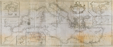 Χάρτης της Μεσογείου.