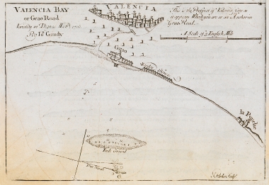 Χάρτης του αγκυροβολίου της Βαλένθια, στην Ιστανία.