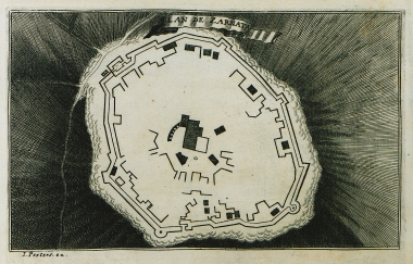 Κάτοψη του κάστρου της Ζαρνάτας.