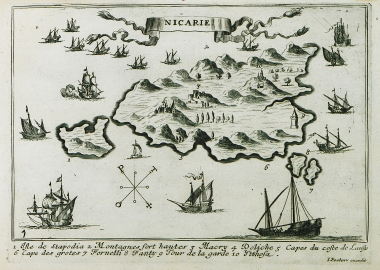 Χάρτης της Ικαρίας.