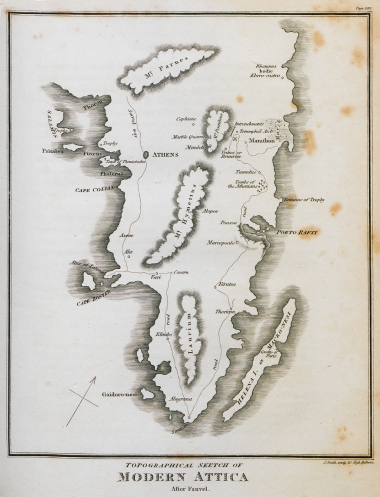 Χάρτης της Αττικής.