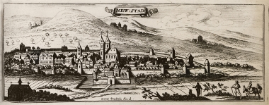 Άποψη της πόλης Νόισταντ στα νότια της Βιέννης (σήμερα Βίνερ Νόισταντ), ενός από τα κυριότερα οχυρά κατά τη Δεύτερη Πολιορκία της Βιέννης.