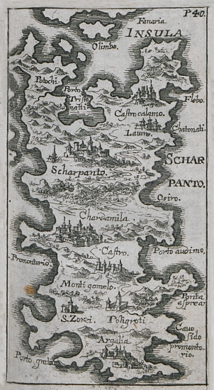 Χάρτης της Καρπάθου.