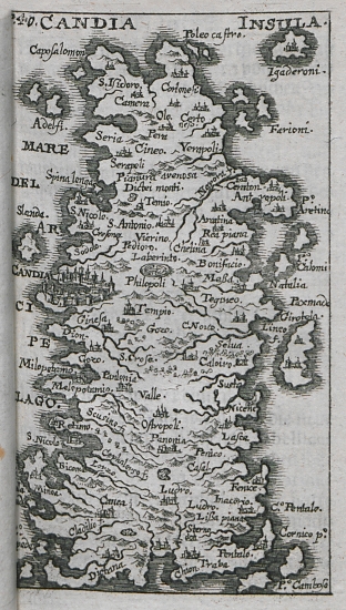 Χάρτης της Κρήτης.