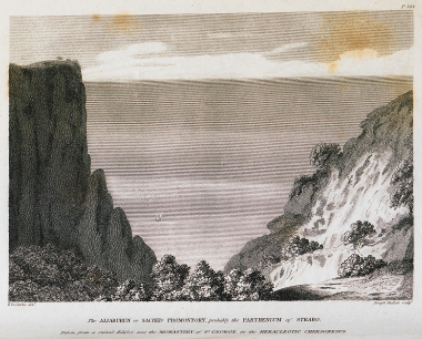 Άποψη του ακρωτηρίου Φιολέντ, μεταξύ Σεβαστούπολης και Μπαλακλάβα, στην Κριμαία.