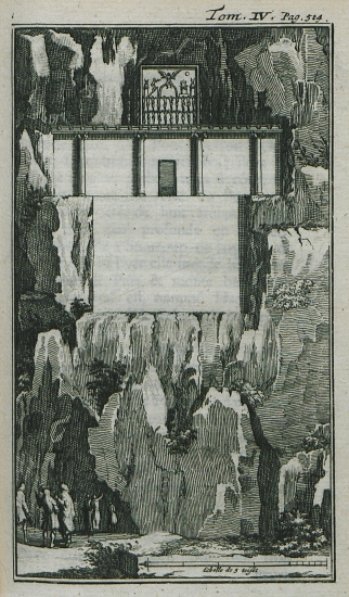 Περσικό μαυσωλείο λαξευμένο σε βράχο στο Τσεχέλ-μινάρ κοντά στη Σιράζ στο νοτιοδυτικό Ιράν.