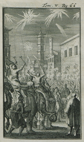 Εορτασμοί στου δρόμους του Βιζαπούρ, στην Ινδία, για το γάμο της κόρης του κυβερνήτη της περιοχής.