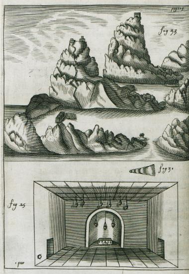 Εικ. 33. Άποψη του Όρους Σινά με το Μοναστήρι της Αγίας Αικατερίνης (στο βάθος δεξιά). Η κορυφή του Μωυσή (στο κέντρο). Στο πρώτο επίπεδο το 