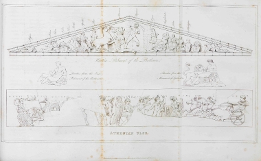 Το δυτικό αέτωμα του Παρθενώνα: Η διαμάχη του Ποσειδώνα με την Αθηνά.