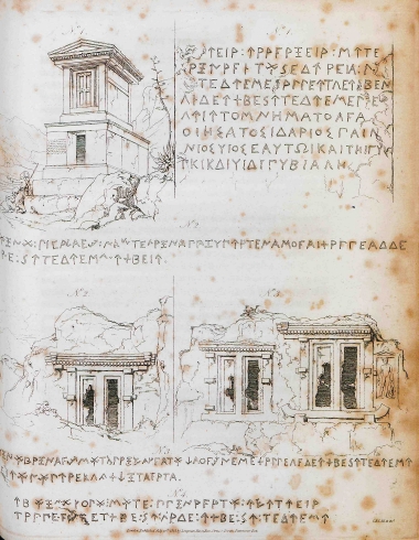 Επιγραφές και ταφικά μνημεία από την Τελμησσό και τα Μύρα της Μικράς Ασίας.