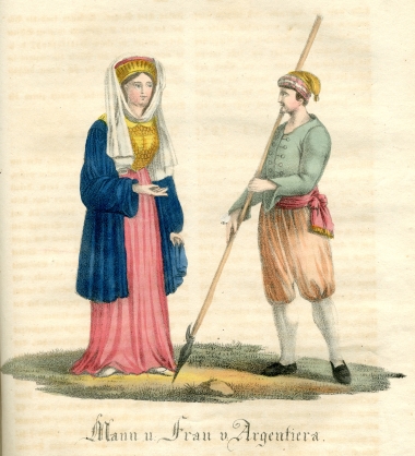 Άντρας και γυναίκα από την Κίμωλο.