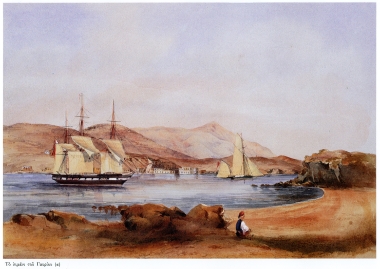 Το λιμάνι του Γαυρίου στην Άνδρο.