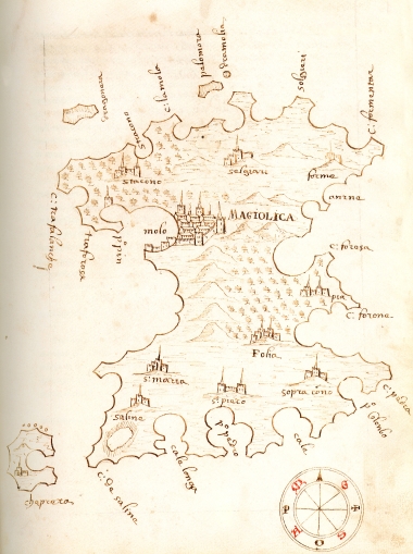Χάρτης της Μαγιόρκα.