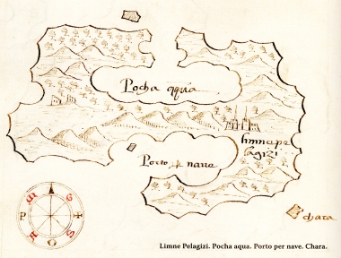 Χάρτης της Κυρά Παναγιάς (Πελαγονήσι).