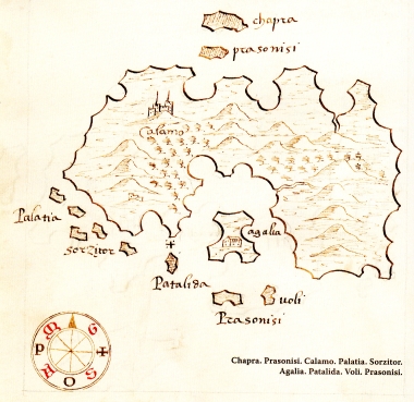 Χάρτης της Καλύμνου.