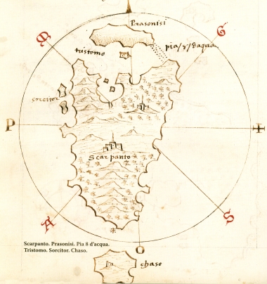 Χάρτης της Καρπάθου.