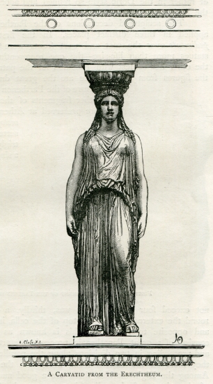 Καρυάτιδα από το Ερέχθειο.