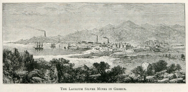 Άποψη των μεταλλείων στο Λαύριο.