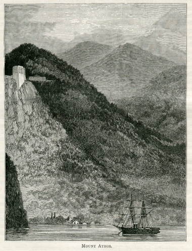 Άποψη του όρους Άθως.
