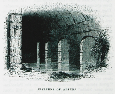 Τμήμα της Ρωμαϊκής Κινστέρνας στα Άπτερα, κοντά στα Χανιά.