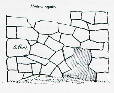 Άποψη των πολυγωνικών τειχών της Καστρίτσας, αρχαίας πόλης κοντά στα Ιωάννινα.