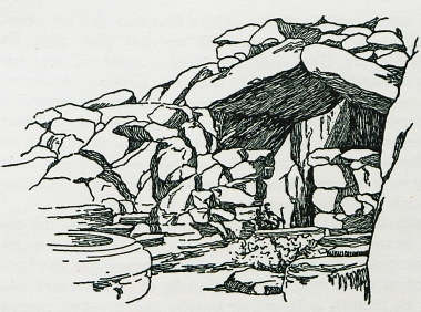 Το άντρο του Ηρακλή στο όρος Κύνθος στη Δήλο.