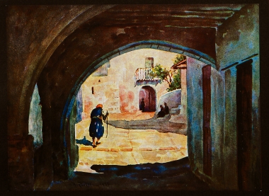 Δρομάκι στο κάστρο της Νάξου.