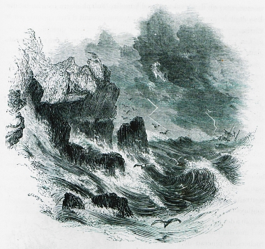 Τρικυμία ανοιχτά των Παξών.