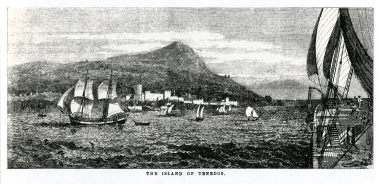 Άποψη της Τενέδου, 1863.