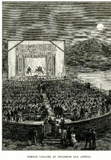 Θερινό θέατρο στο Φάληρο, 1870.