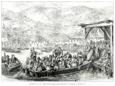 Η κρίση του Ανατολικού Ζητήματος στα 1875-78: Έλληνες εγκαταλείπουν την Καβάρνα της Βουλγαρίας.