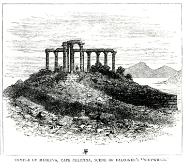 Ο Ναός του Ποσειδώνα στο Σούνιο.