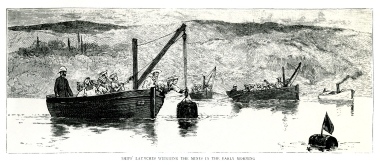 Ο βρετανικός στόλος τοποθετεί νάρκες θαλάσσης γύρω από την ακτογραμμή της Κρήτης (Κρητική επανάσταση, 1889).