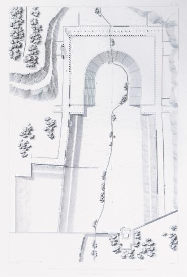 Πανοραμική άποψη του αρχαίου σταδίου και γυμνασίου της Μεσσήνης.