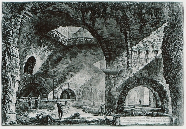 Τα ερείπια του ανακτόρου του Γάιου Κίλνιου Μαικήνα στο Τίβολι.
