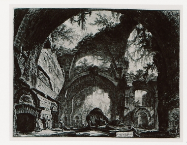 Ερείπια στοάς στην έπαυλη του Αδριανού στο Τίβολι.
