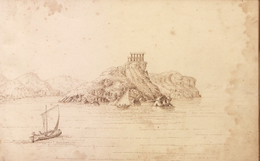 Ο Ναός του Ποσειδώνα στο Σούνιο.