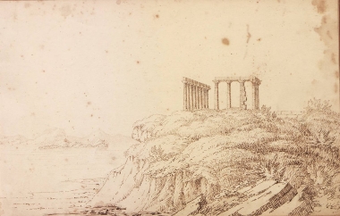 Ο Ναός του Ποσειδώνα στο Σούνιο.