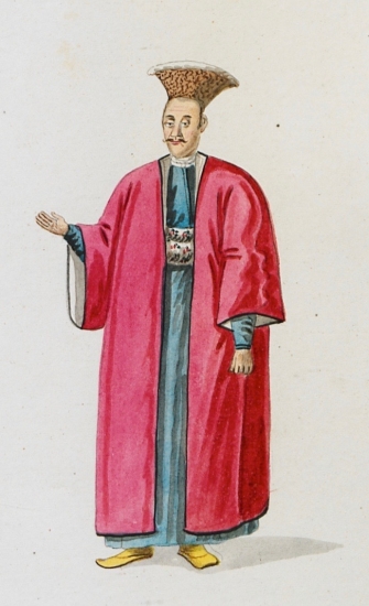 Εύπορος άνδρας, πιθανότατα ελληνικής καταγωγής, από τη Βλαχία, ιστορική γεωγραφική περιοχή της Ρουμανίας.