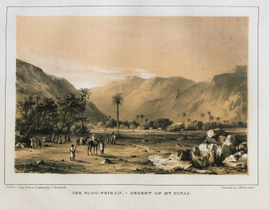 Τοπίο στην κοιλάδα Φεϊράν στη χερσόνησο του Σινά.