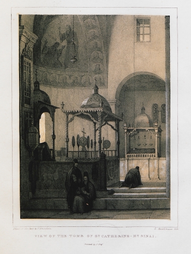 Ο τάφος της Αγίας Αικατερίνης στην ομώνυμη μονή στο όρος Σινά.